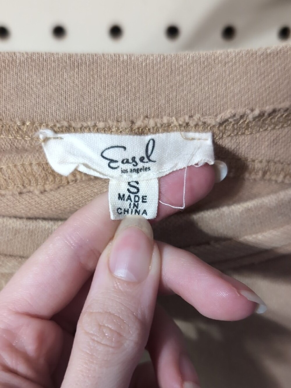 Easel Beige Pullover Top - Picture 2 of 3